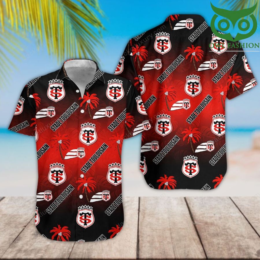 13 Stade Toulousain Hawaiian Shirtsummer button up