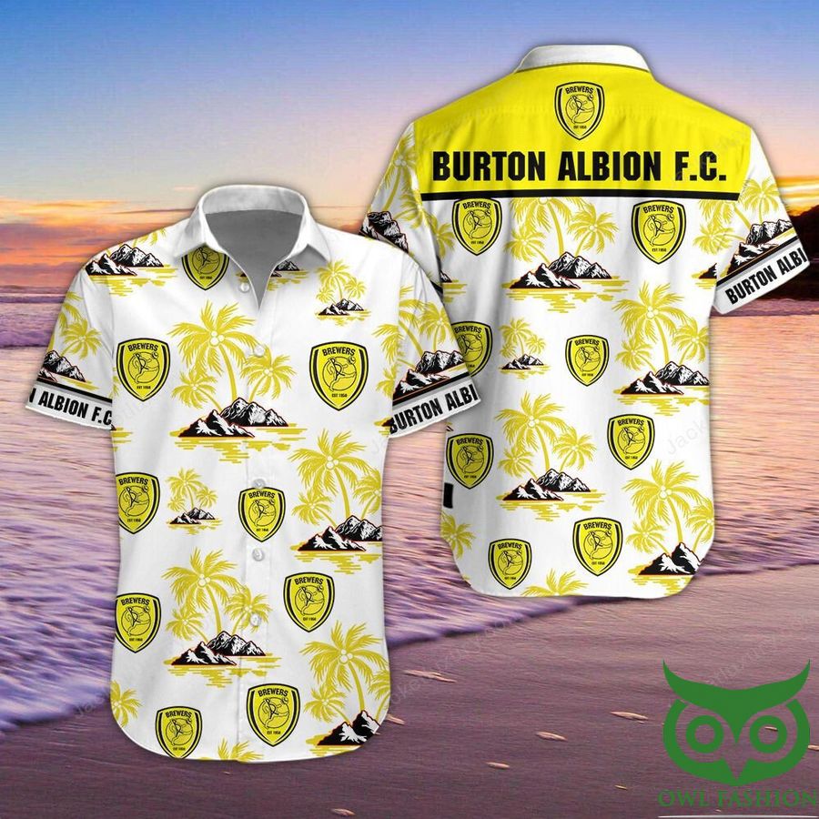 4 Burton Albion Button Up Hawaiian Shirt
