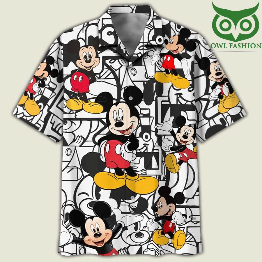 86 Disney Mickey Mouse 2 Print Hawaiian Shirt