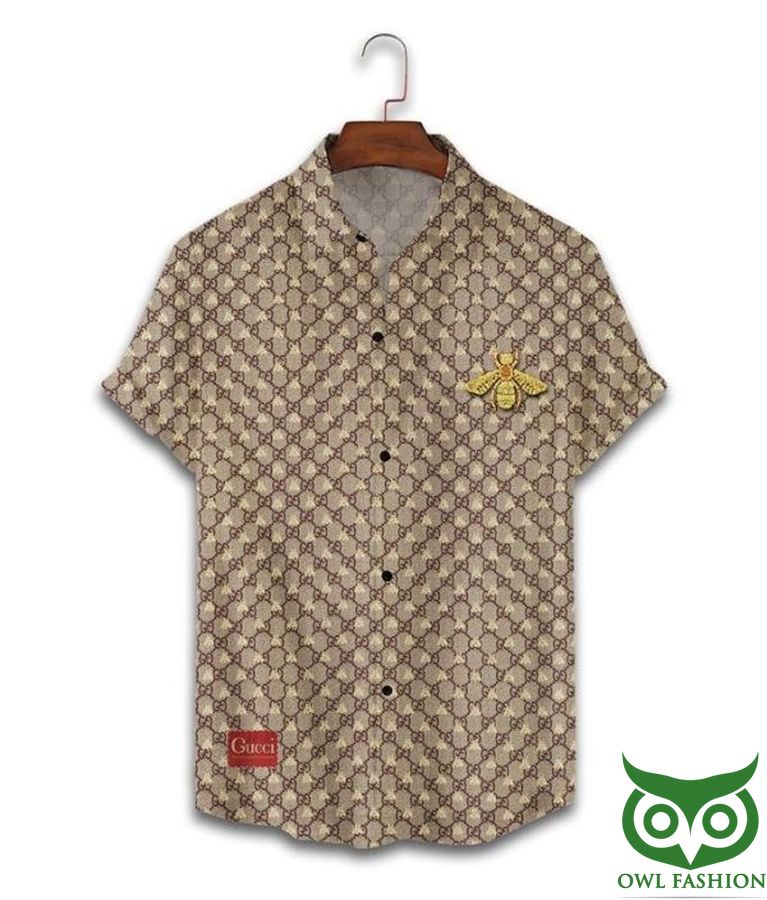 34 Limited Edition Gucci Fly Monogram Hawaiian Shirt Shorts
