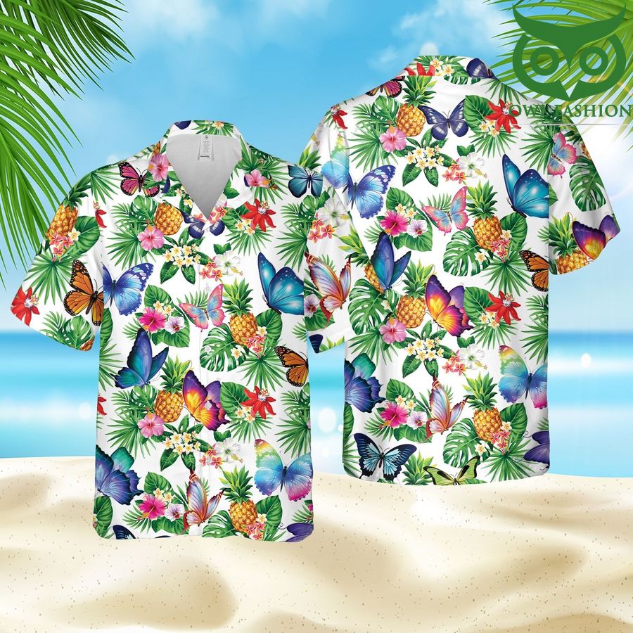 8 Butterfly Hawaii Style Hawaiian Shirt