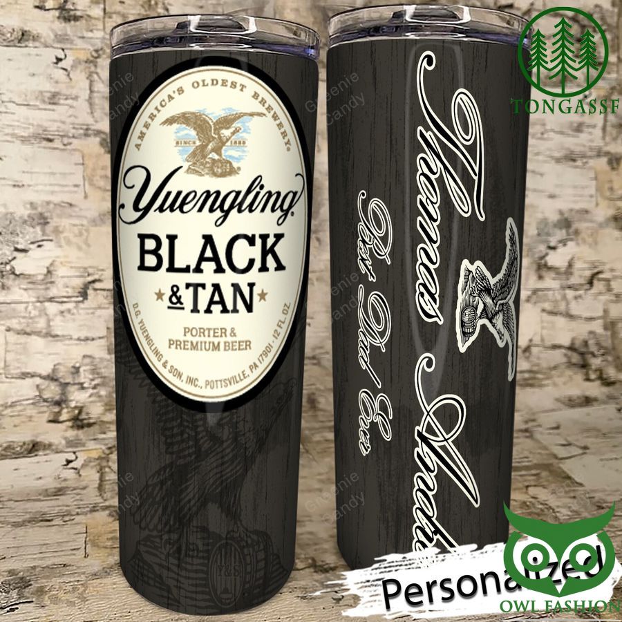 186 Personalized Yuengling Oldest Brewery Black Porter and Premium Beer Skinny Tumbler