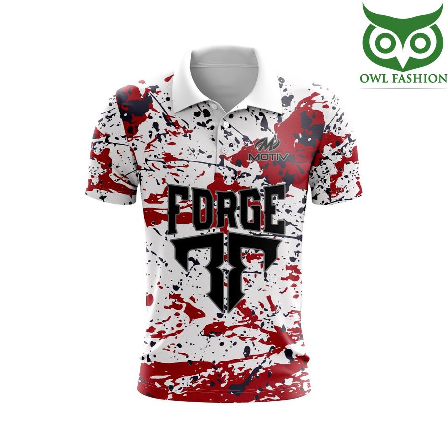93 Motiv Iron Forge Bowling Polo Jersey 3D Shirt