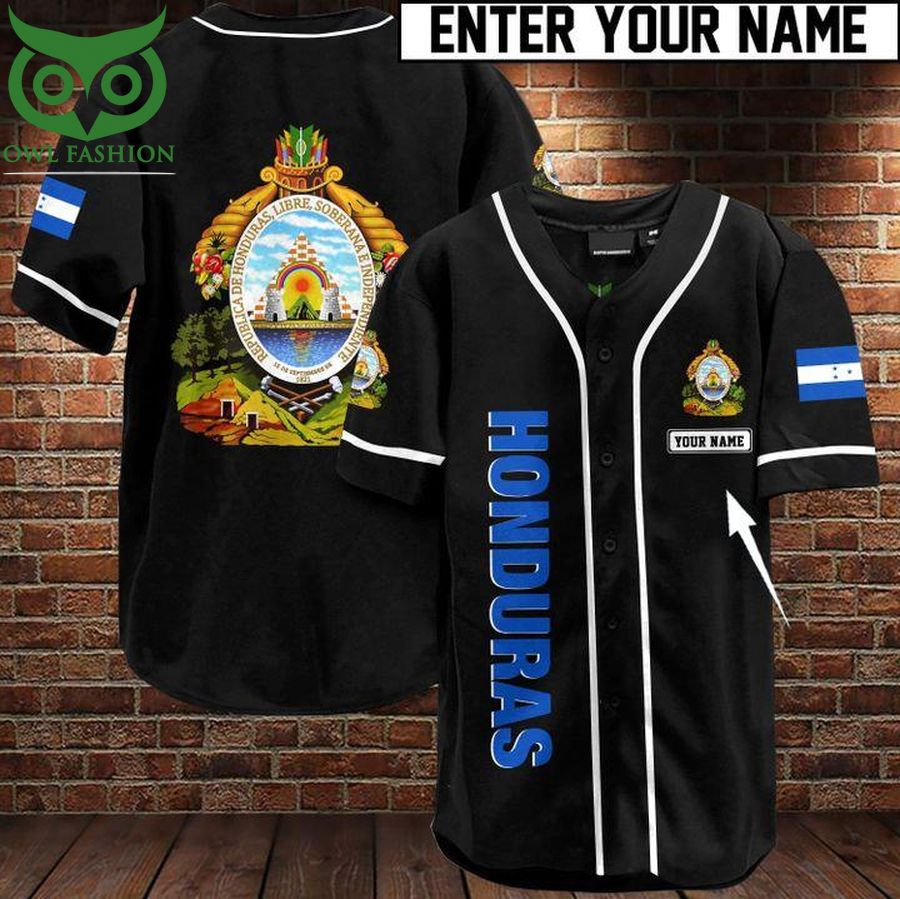 124 Custom Name Honduras Baseball Jersey Shirt