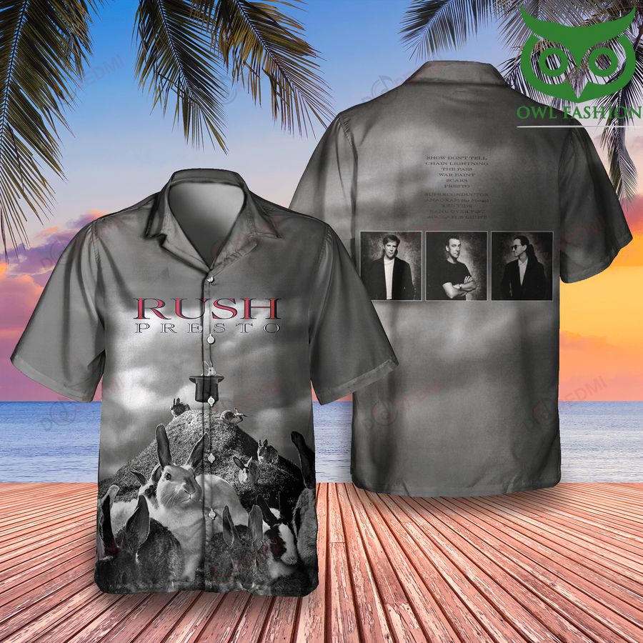 194 Rush Rock Band Presto Hawaiian Shirt
