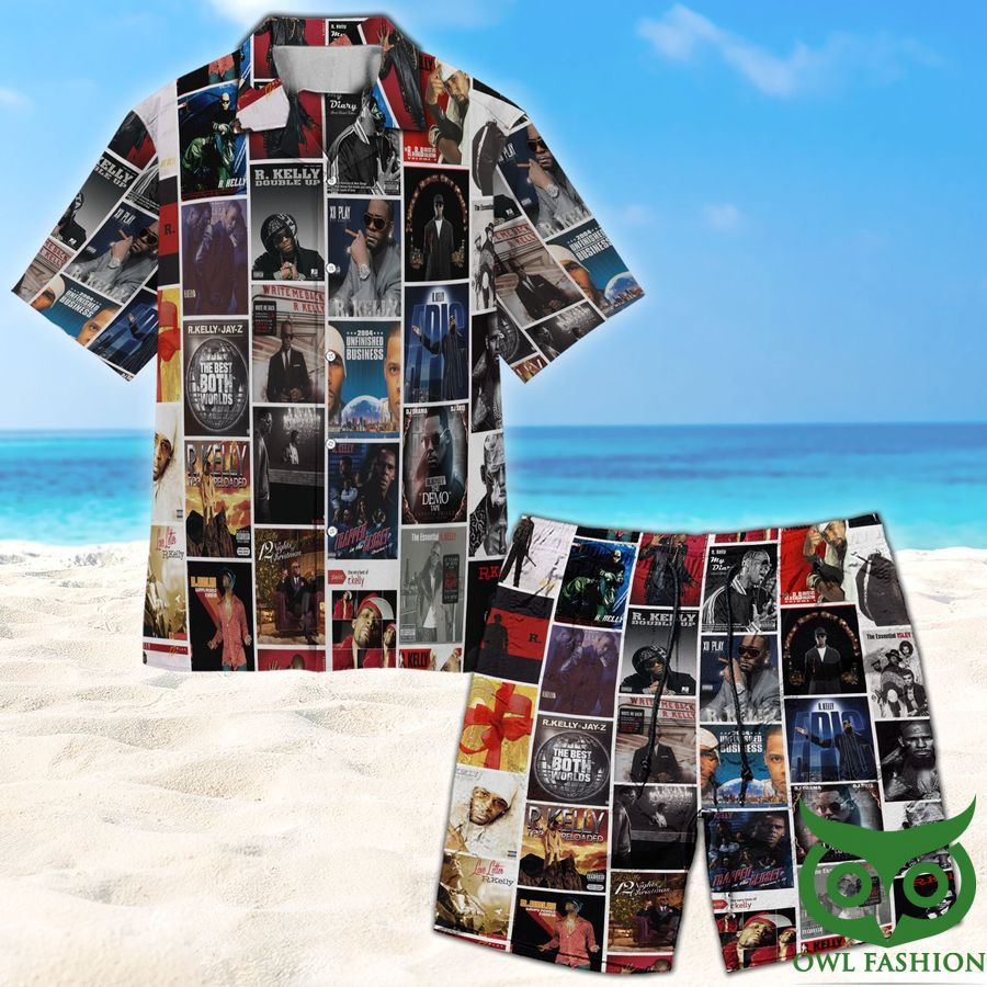 12 The King Of RB Jay Z and R. Kelly Hawaiian Shirt Shorts