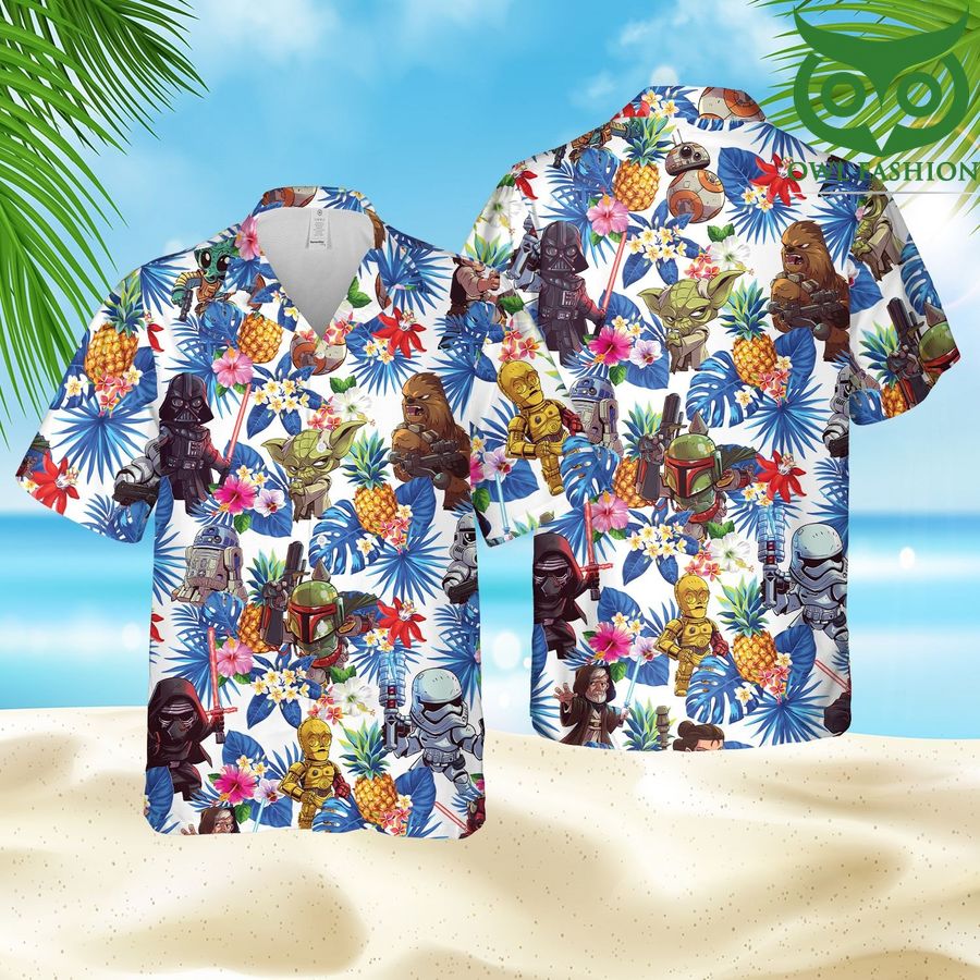 13 Star Wars movies Aloha Hawaii Beach Summer Style Hawaiian Shirt