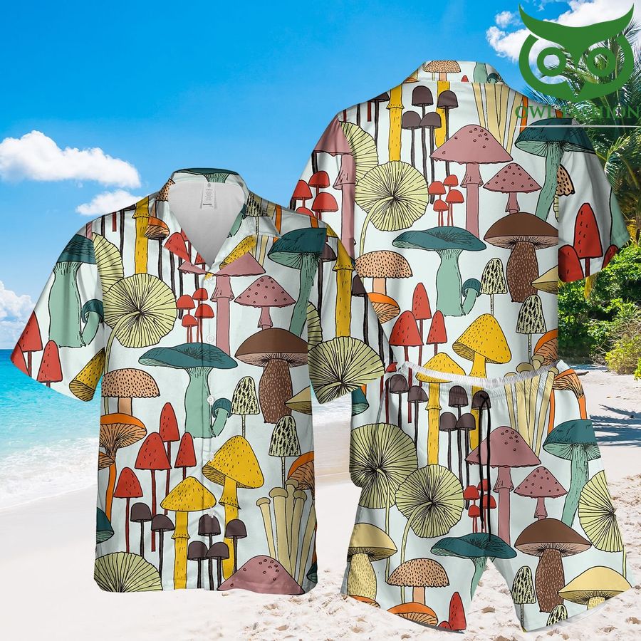 30 Mushroom 3D Hawaii Shirts Shorts summer