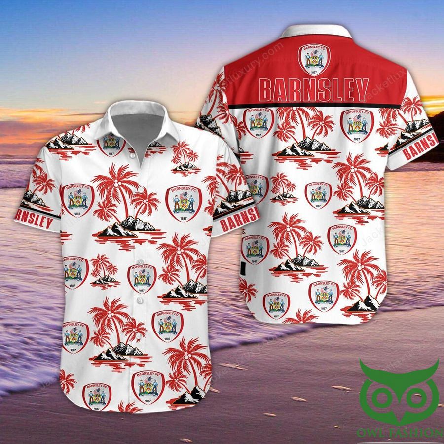72 Barnsley F.C Button Up Shirt Hawaiian Shirt