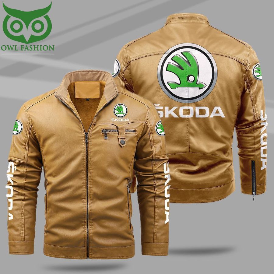 96 Skoda Fleece Leather Jacket