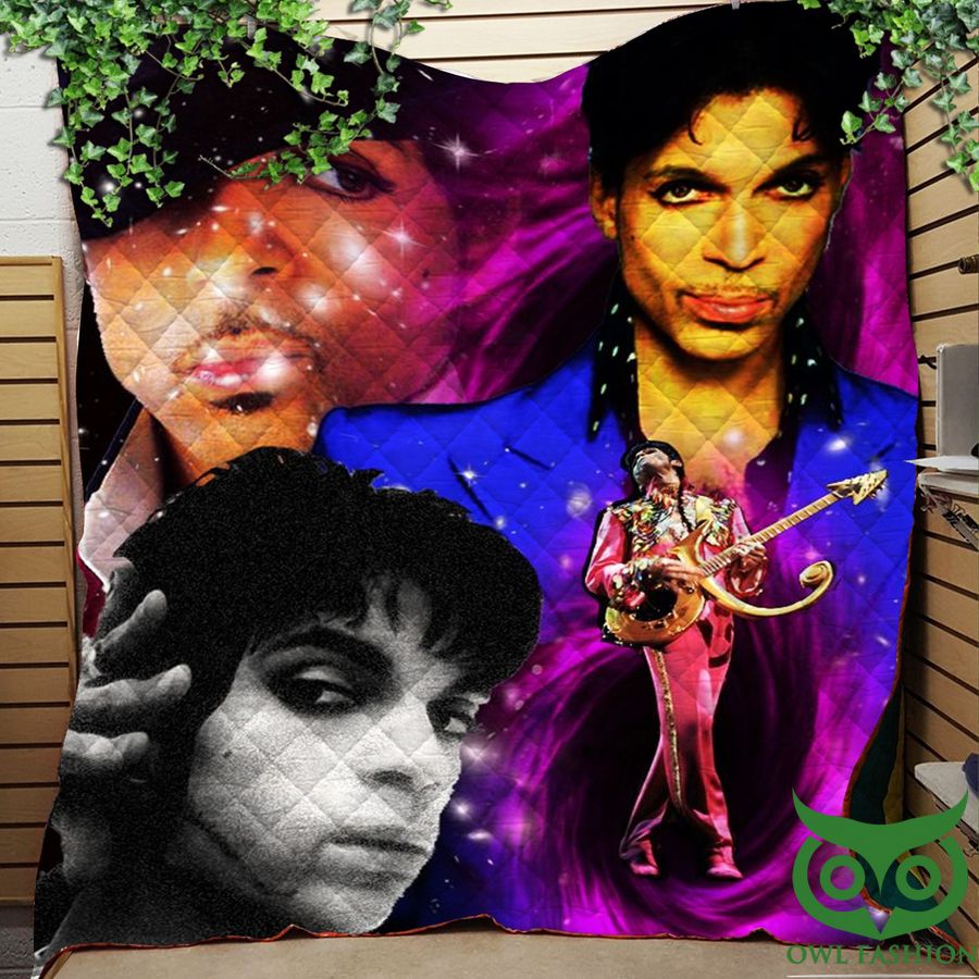 77 The Artist Prince Different Stages Performances Quilt Blanket