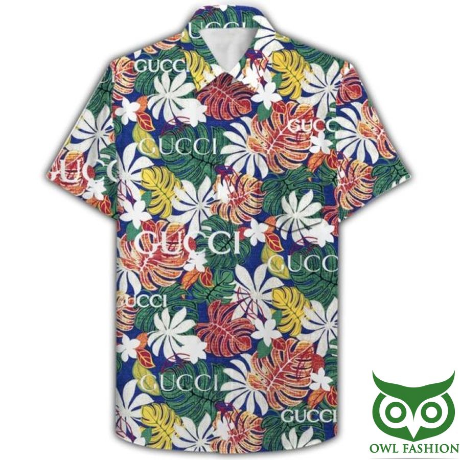 6 Limited Edition Gucci Colorful Flowers Hawaiian Shirt Shorts