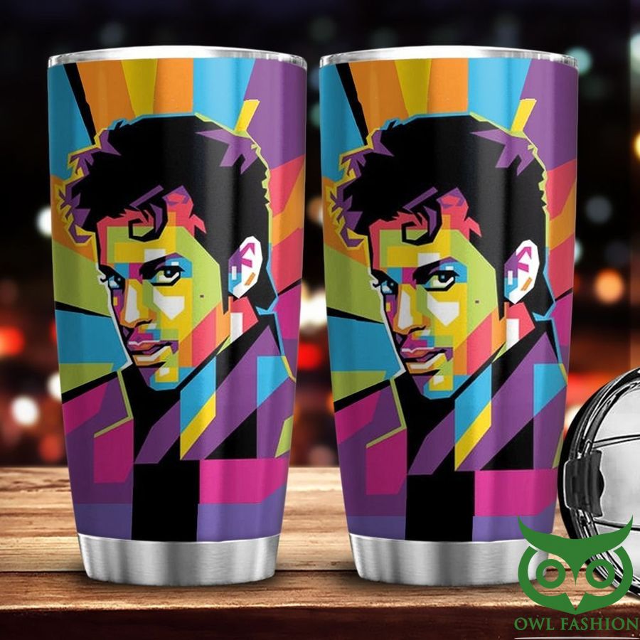 46 The Artist Prince Face Colorful Tumbler