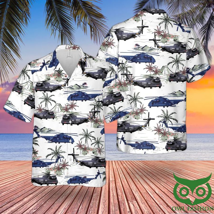 13 US Navy Sikorsky RH 53D Hawaiian Shirt Summer Shirt