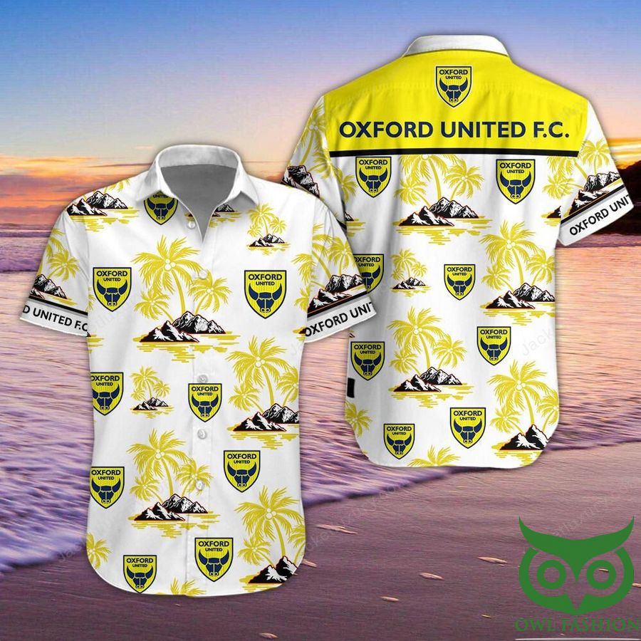 3 Oxford United Button Up Hawaiian Shirt