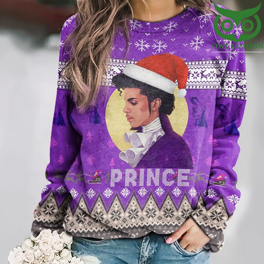 52 The Artist PRINCE Christmas Unisex All Over Print Cotton Sweatshirt