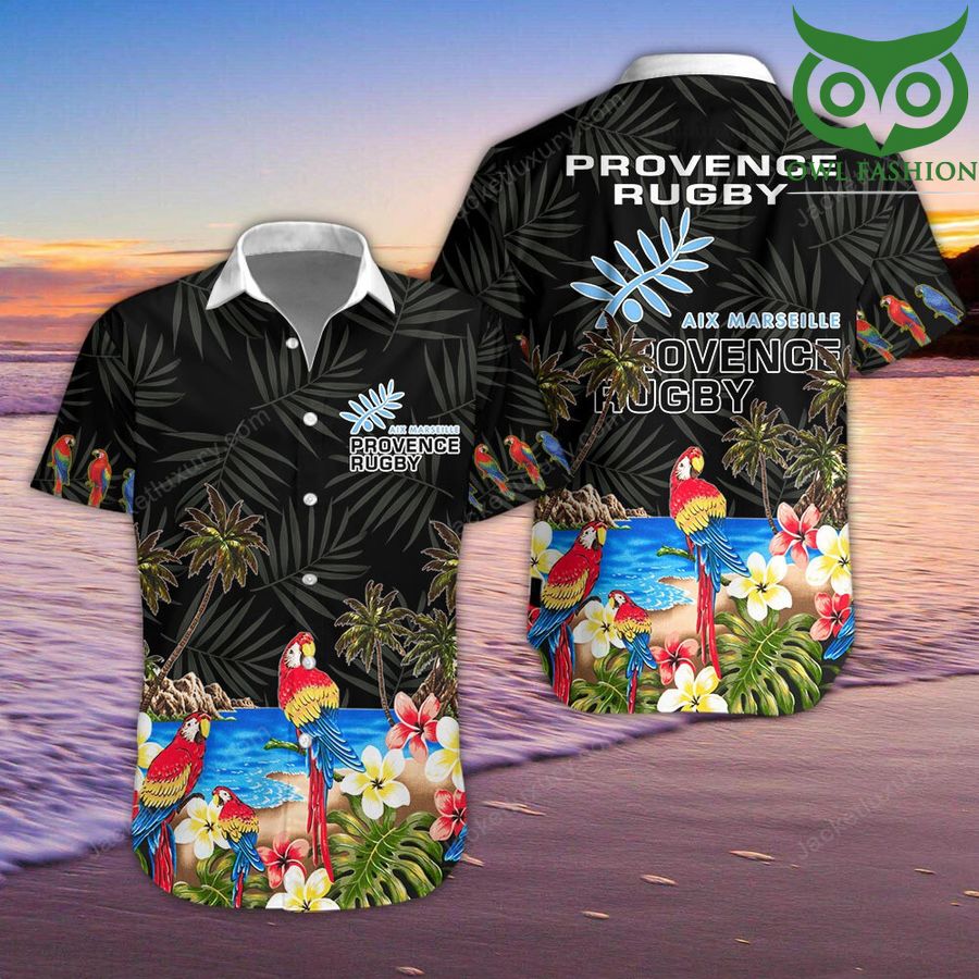 79 Provence Rugby Hawaiian Shirt Hawaiian Shirtsummer button up