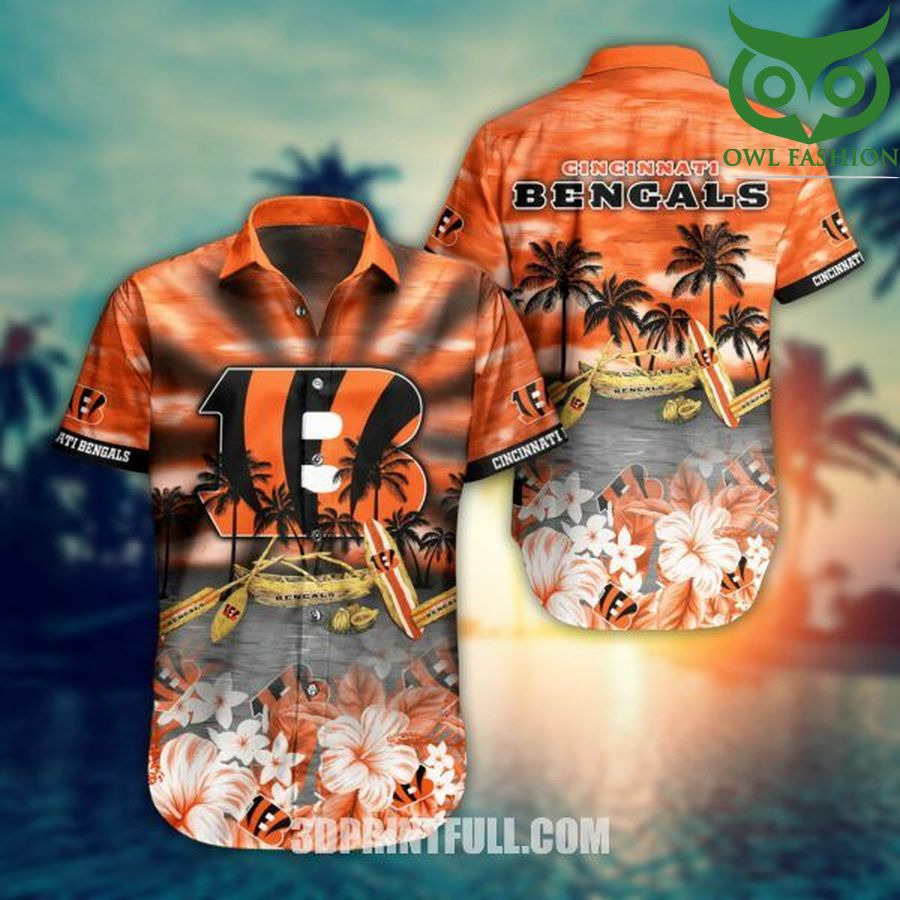11 NFL Cincinnati Bengals Lover surfing New Summer Hawaiian Shirt