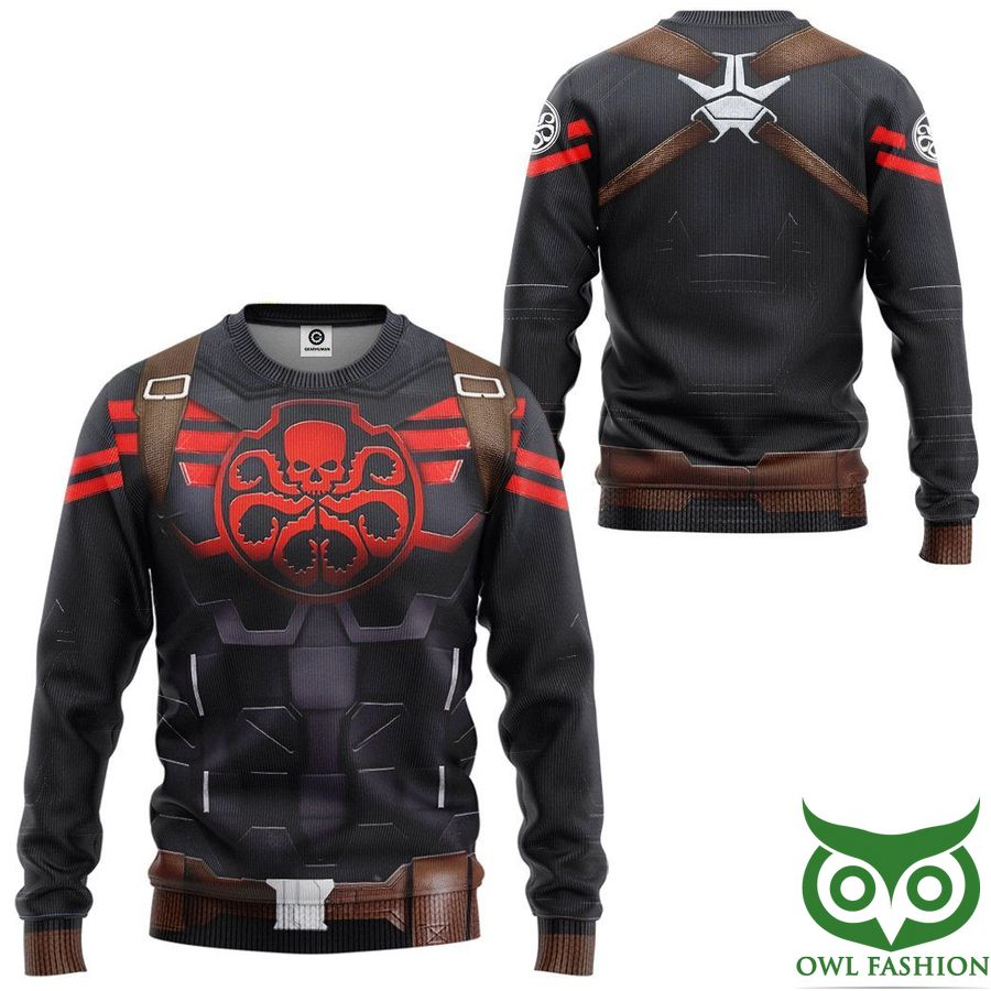 372 3D Captain Hydra Custom 3D Sweatshirt