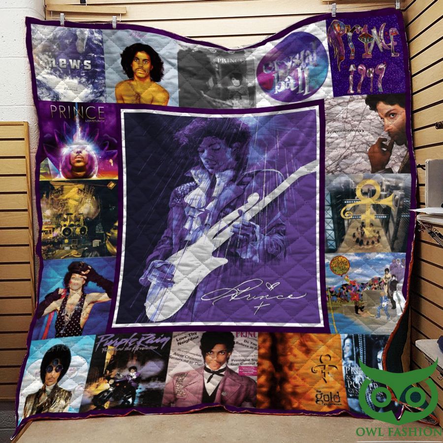 55 The Artist Prince Popular Songs with Sign Quilt Blanket