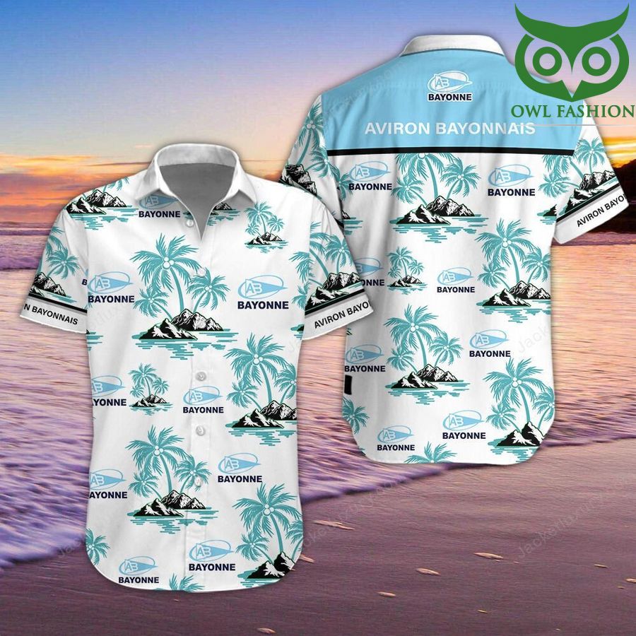 17 Aviron Bayonnais Hawaiian Shirt Hawaiian ShirtShort sleeves summer