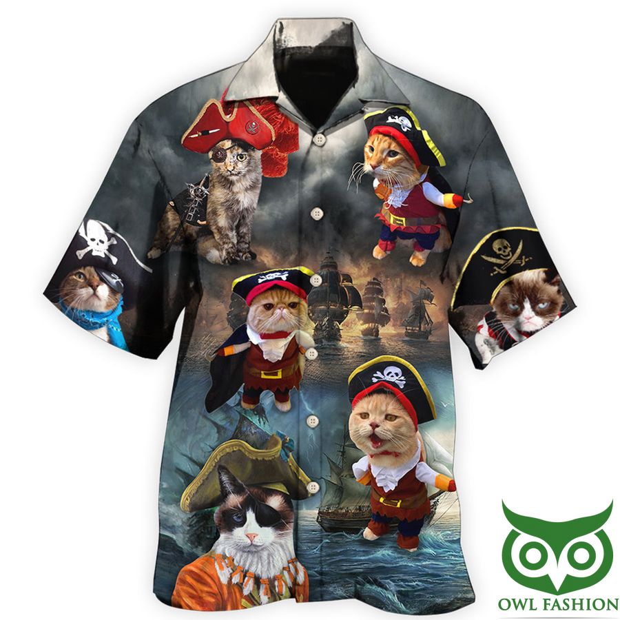 72 Pirate cat style limited edition Hawaiian Shirt