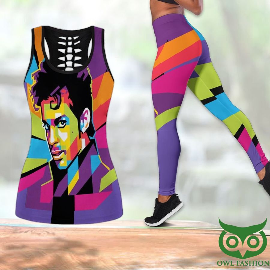 16 The Artist Prince Colorful Arrays Tank Top and Leggings