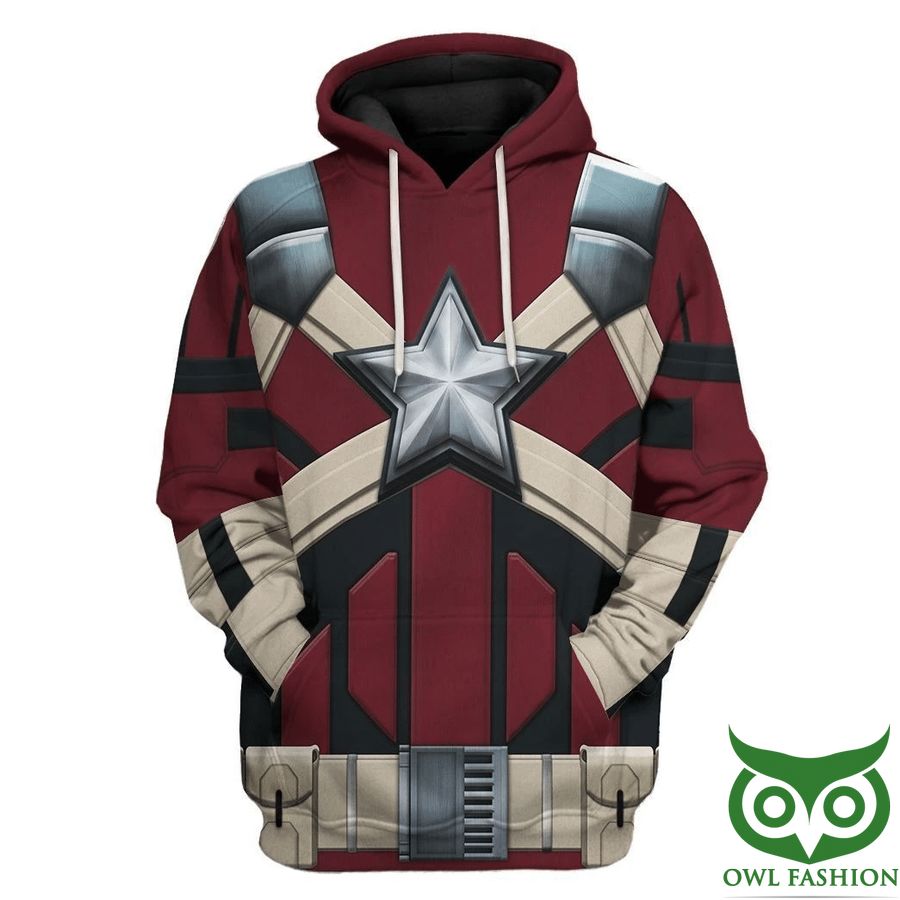 192 3D Black Widow Red Guardian Custom 3D Shirt