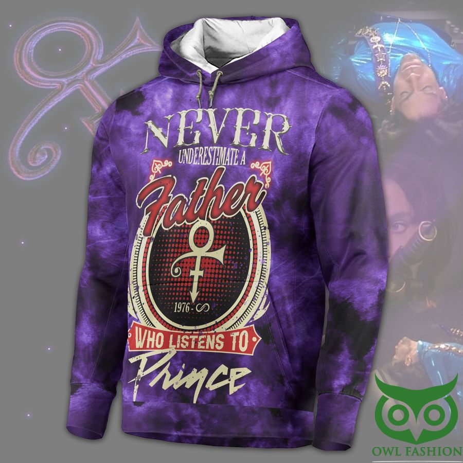 17 Personalized The Artist Prince Never Underestimate Purple Hoodie