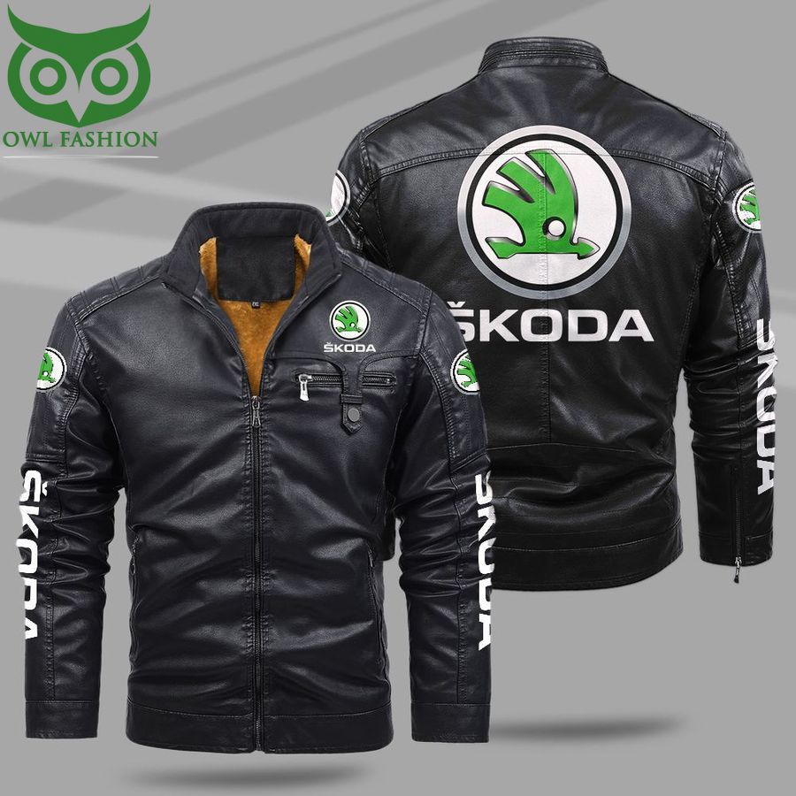 95 Skoda Fleece Leather Jacket