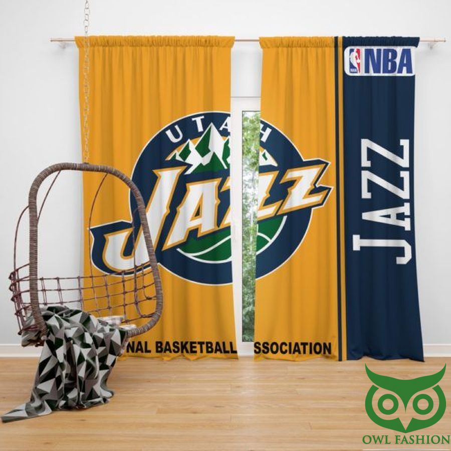 14 Utah Jazz NBA Basketball Bedroom Window Curtain