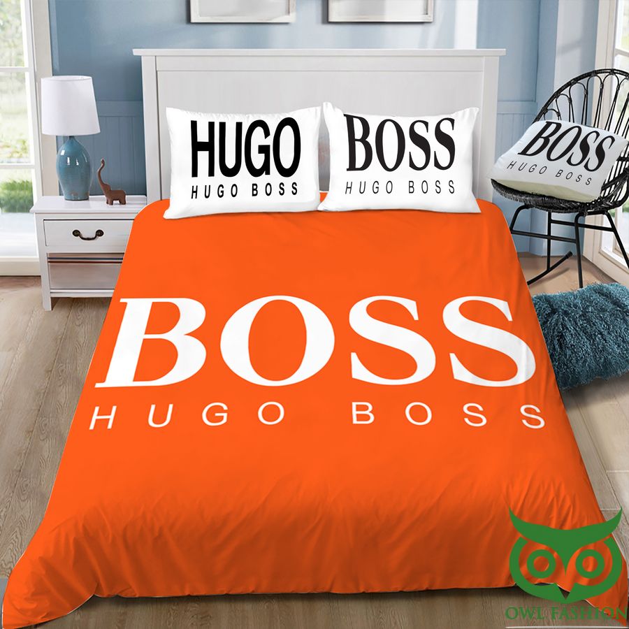3 Hugo Boss Orange Duvet Cover Bedding Set