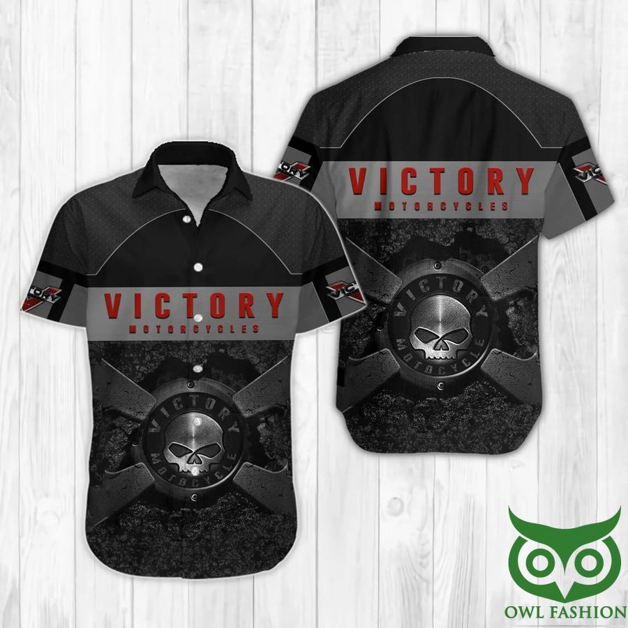 37 Victory Motorcycles Short Sleeve Hawaiian Shirt
