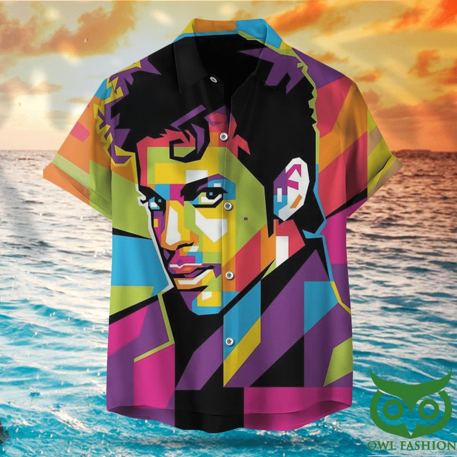 24 The Artist Prince Colorful Arrays Hawaiian Shirt