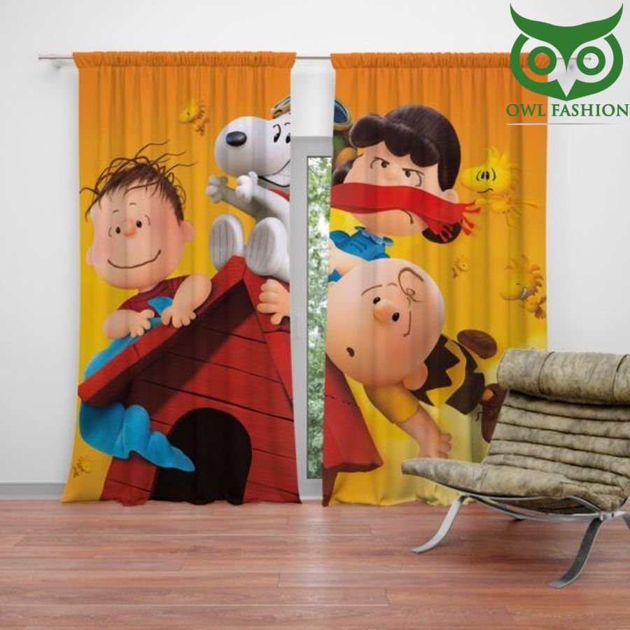 29 The Peanuts Animation Movie waterproof house and room decoration shower window curtains