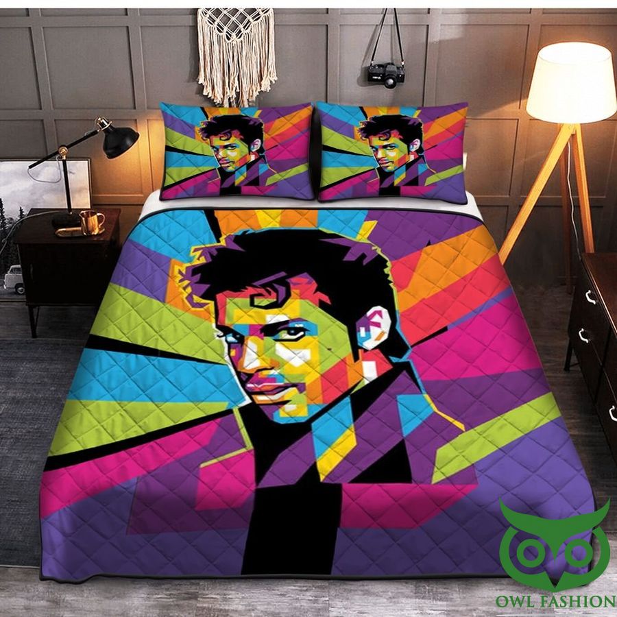 17 The Artist Prince Colorful Arrays Quilt Bedding Set
