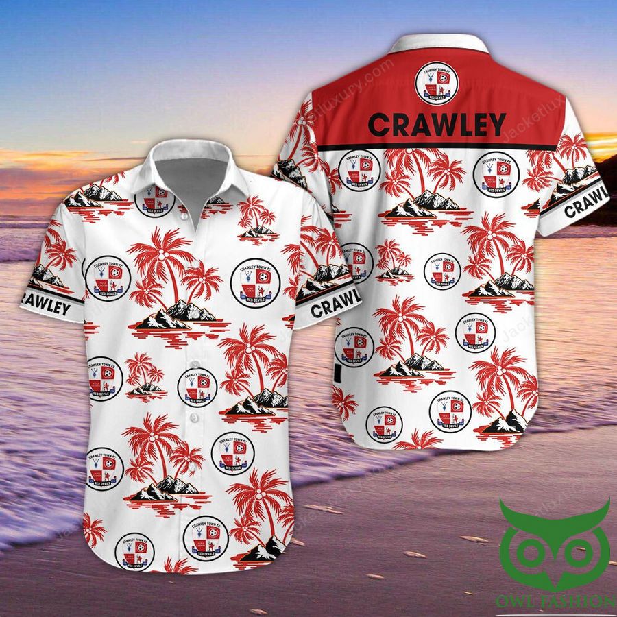 Crawley Town Button Up Shirt Hawaiian Shirt