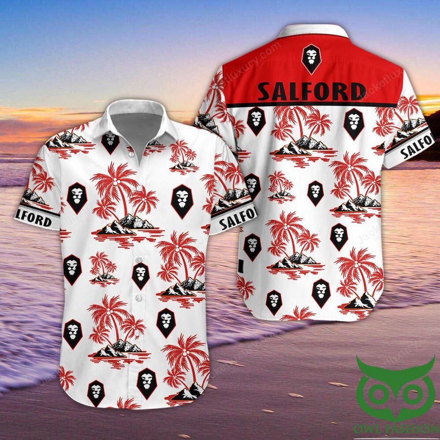 Salford City Button Up Shirt Hawaiian Shirt