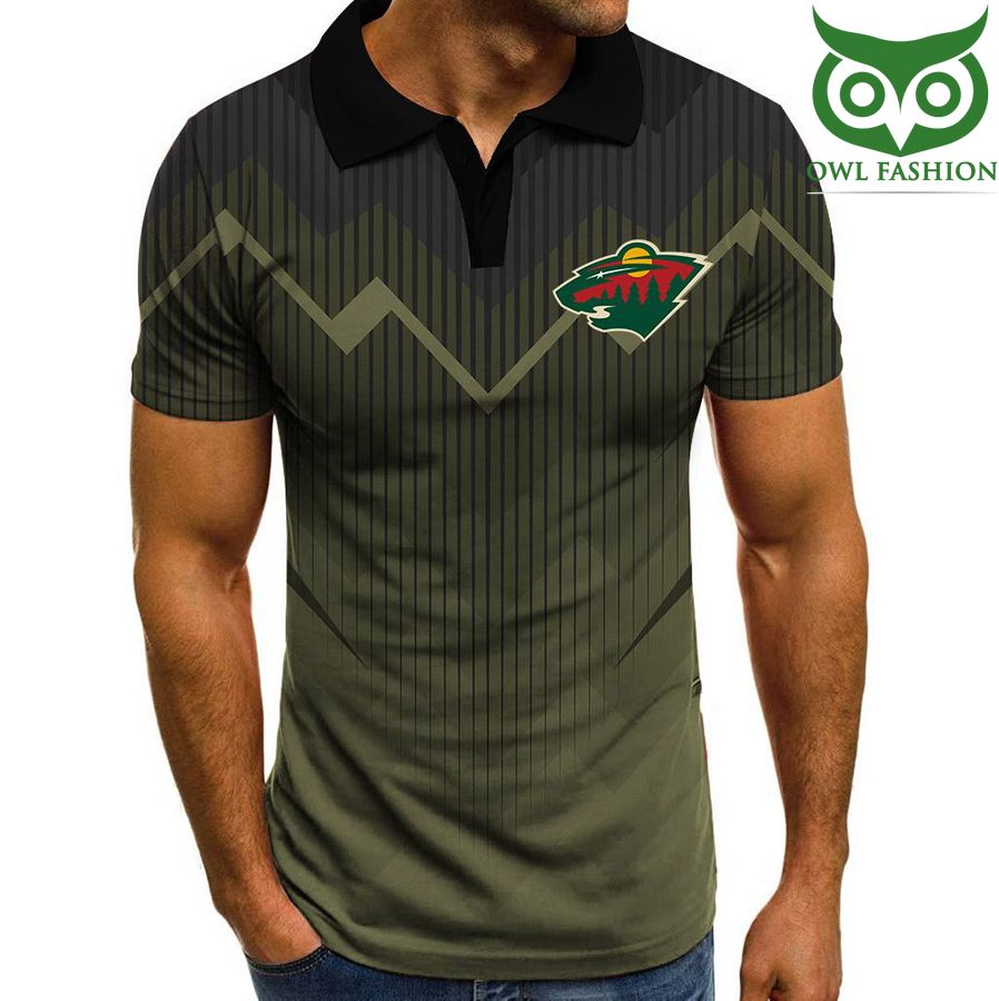 254 NHL Minnesota Wild Specialized Polo With Multi Color Limited Edtion
