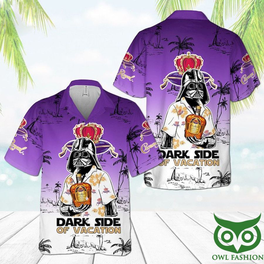 8 Crown Royal Star Wars Dark Side Of Vacation Hawaiian Shirt