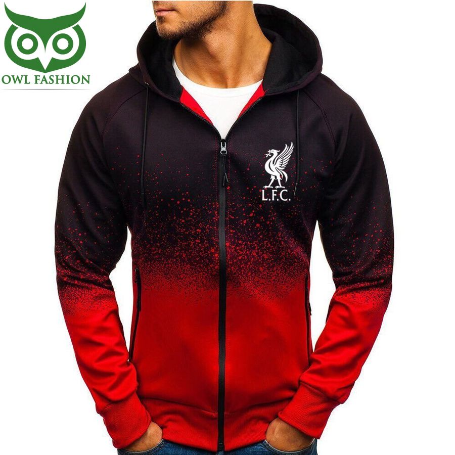 32 Liverpool LFC gradient zip hoodie