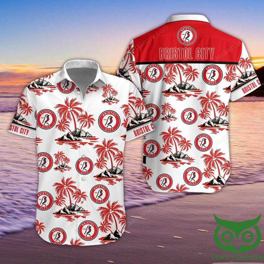 28 Bristol City Button Up Shirt Hawaiian Shirt