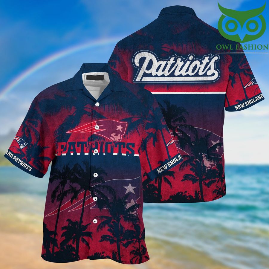 173 New England Patriots Tropical Summer Hawaiian Shirt