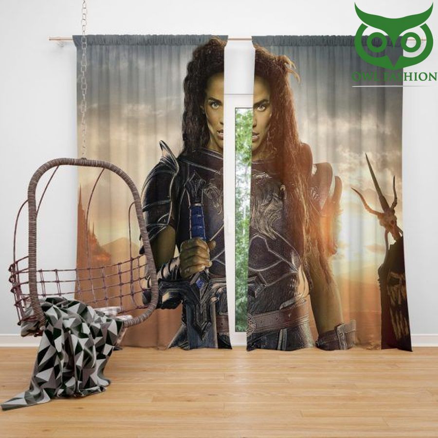 9 Warcraft Movie Armor Brunette waterproof house and room decoration shower window curtains