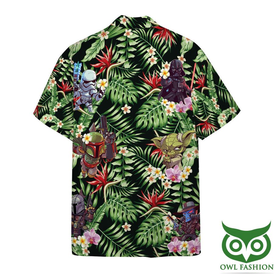 Star Wars Xmas Hawaiian Style Shirt AOP Short Sleeve Black Darth