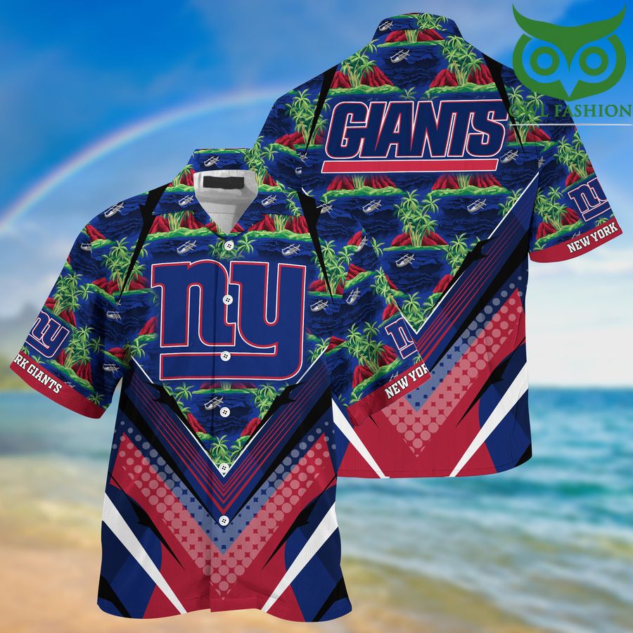 185 New York Giants Tropical Summer Hawaiian Shirt