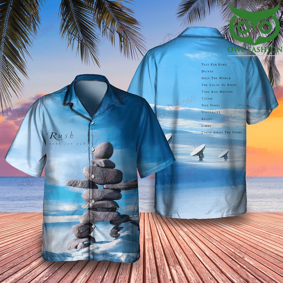 190 Rush Rock Band Test for Echo Hawaiian Shirt