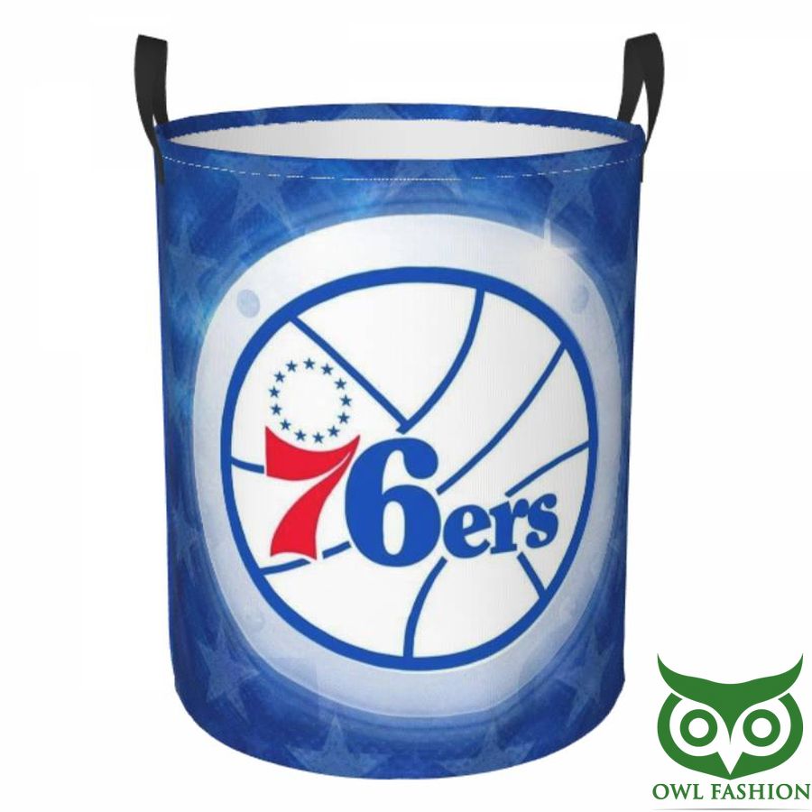 36 NBA Philadelphia 76ers Circular Hamper Blue Star Laundry Basket
