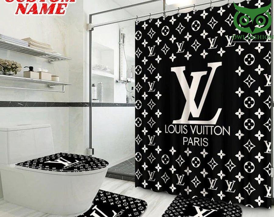 21 Louis Vuitton Luxury design 46 waterproof house and room decoration shower window curtains