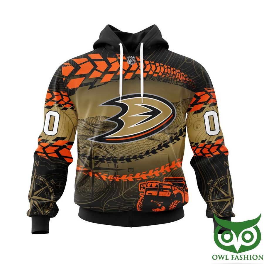200 Custom Name Number Anaheim Ducks NHL Off Road Style 3D Shirt